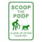 Sign Solutions Usa Scoop The Poop, Aluminum, 18 in x 12 in DCS09DWT1218CUS00059 - alternate 1